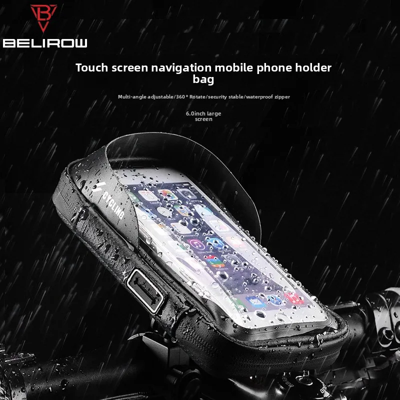 

Bike Phone Frame Bag Waterproof 3D Eva Hard Shell Bike Phone Holder Bicycle Top Tube Bag Cycling Pouch Rain Cover Waterproof