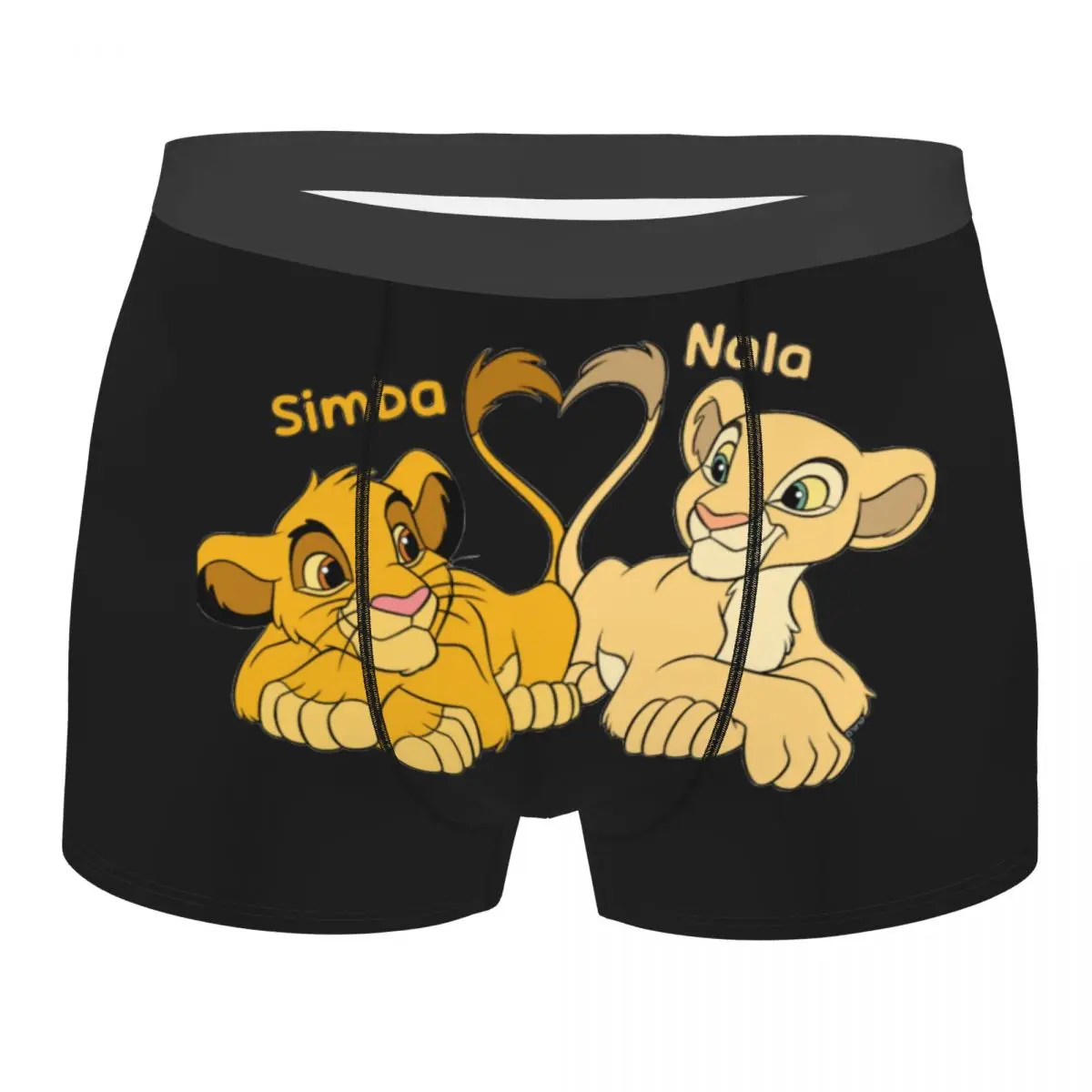 

The Lion King Simba Nala Cartoon Men's Underwear Boxer Briefs Shorts Panties Novelty Polyester Underpants for Homme S-XXL