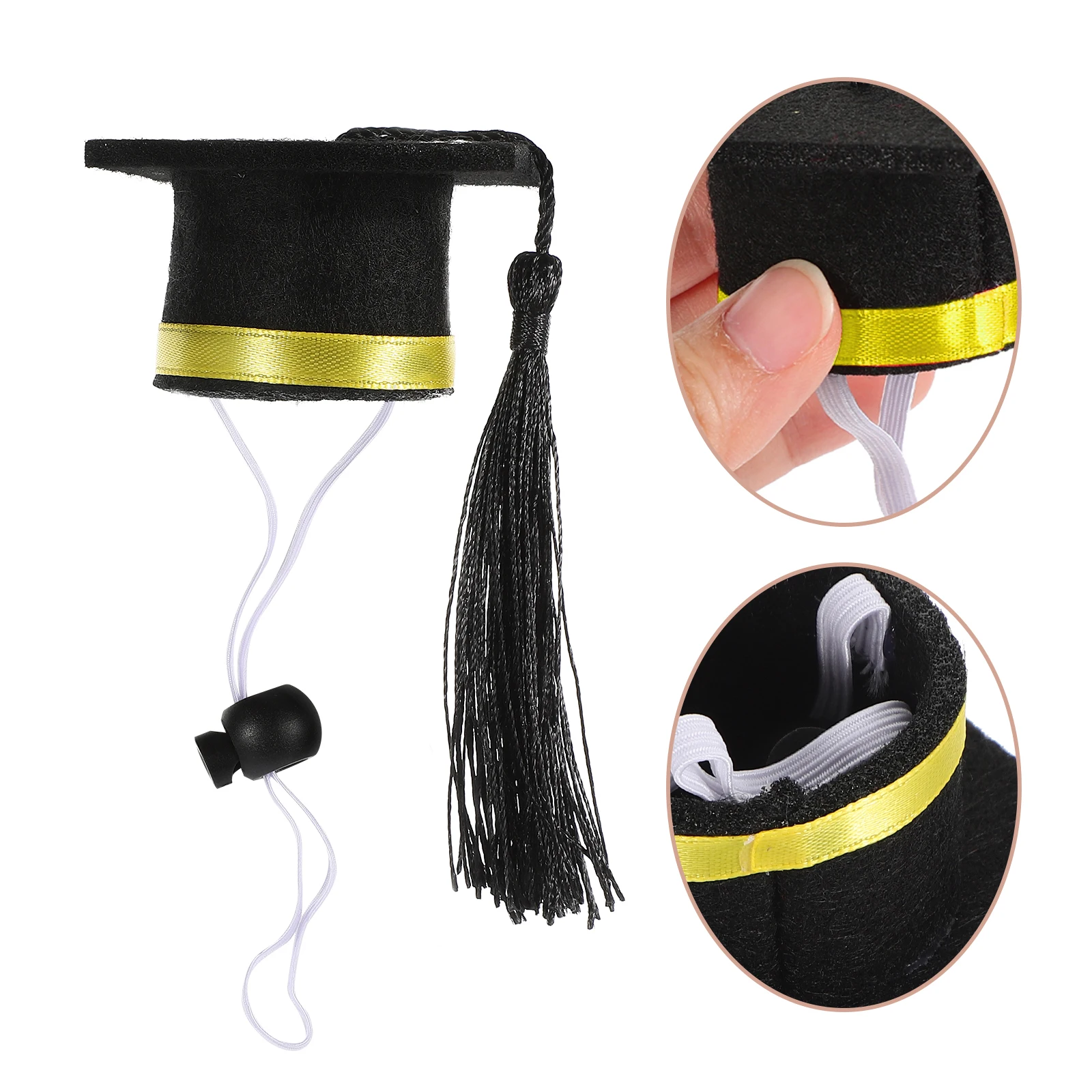 Small Pet Graduation Cap Lightweight Washable For Hamster Guinea Pig Mouse Hedgehog Chinchilla Party Hat Photo Prop