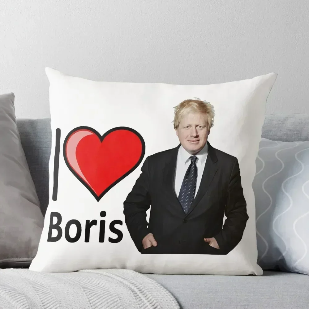 

I Love Boris Johnson Throw Pillow Decorative Cushions For Living Room Covers For Sofas pillow pillowcase pillow