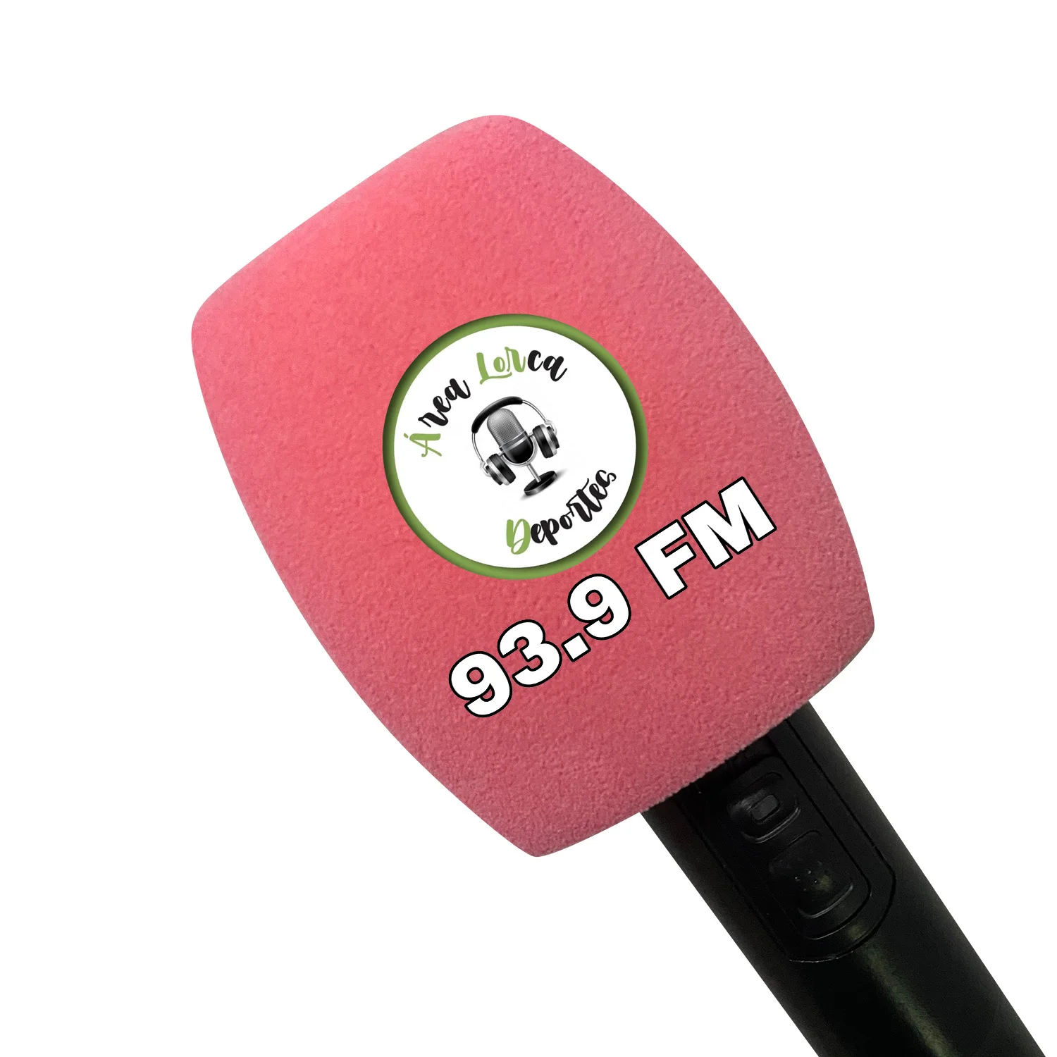 Flocking Mic Sponge Printing Cover Customized Microphone Windshield Logo Foam Windscreen Cap For TV Stations Reporters Interview
