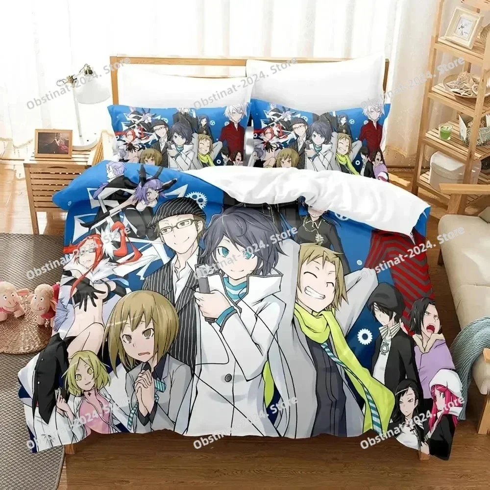 3D Anime Devil Survivor Bedding Set Duvet Cover Full Queen King Size Pillowcase Bed Printed Set Aldult Kid Bedroom Single Twin
