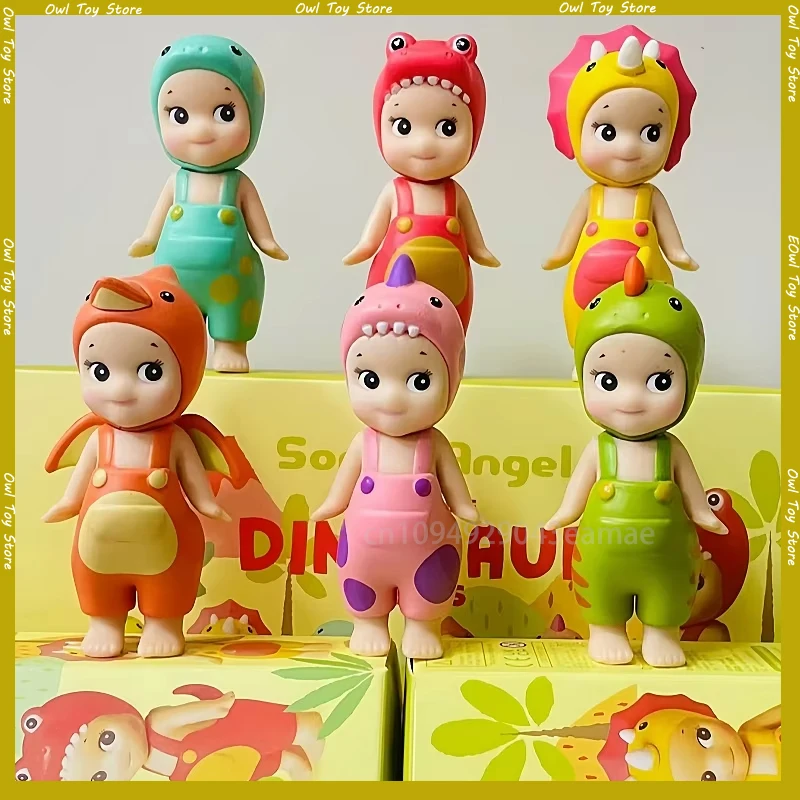 Scatola cieca Sonny Angel Dinosaur Hippers Series Nuove figure anime calde Ornamenti Seoul Bambole di fragole Ventole Bambini Natale Gif