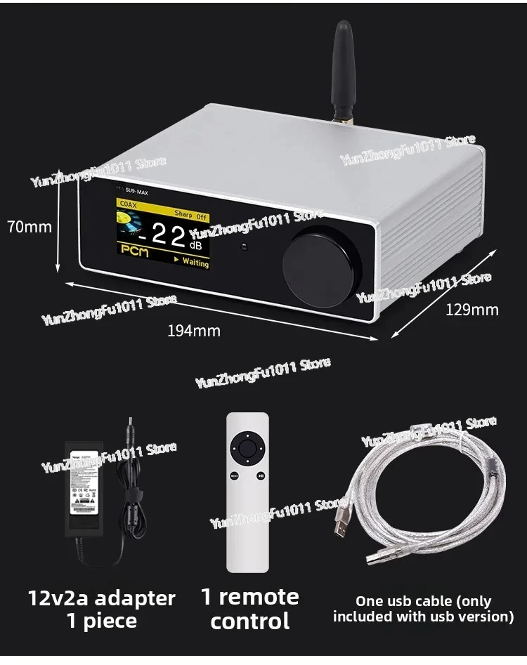 Fever Decoder SU9MAX ROHM BD34352 Bluetooth 5.4 Desktop DAC