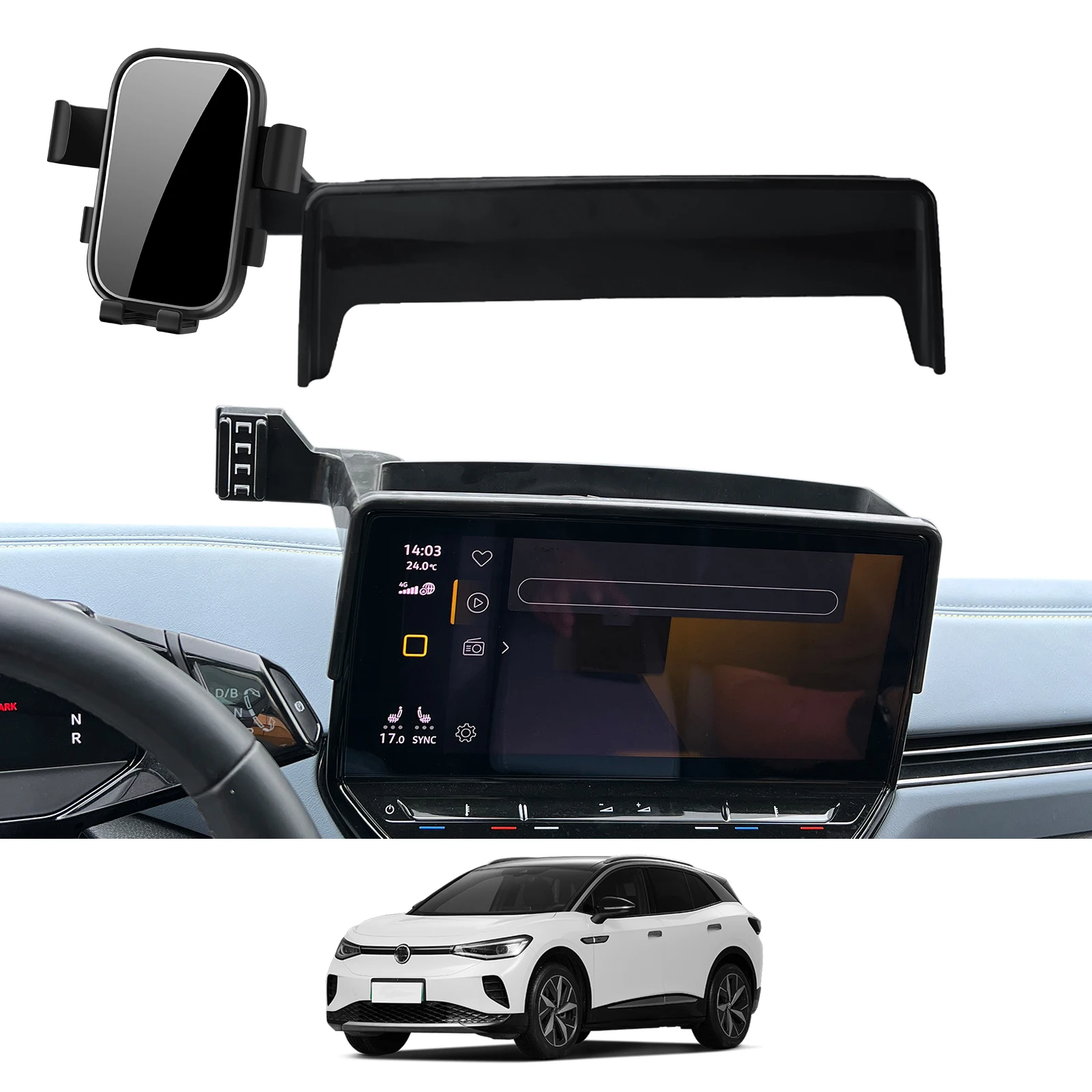 

Car Mobile Phone Holder for VW ID4 ID.4 2021-2023 GPS Bracket Navigation Stand Auto Accessories