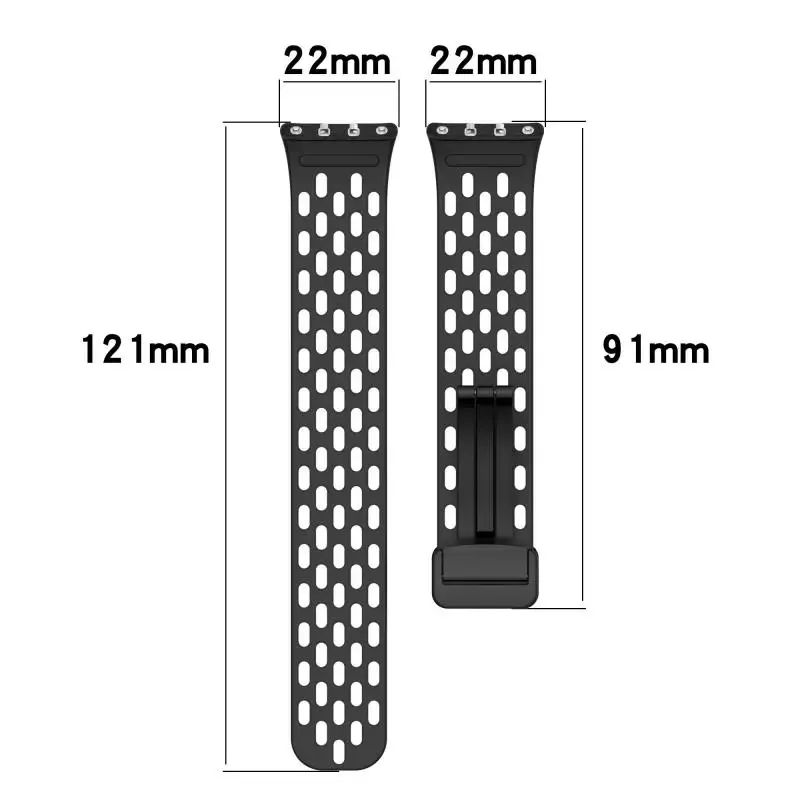 Magnetische Schnalle Mesh Silikon Armband Für Samsung Fit 3 Sport Atmungsaktive Uhr Band Für Samsung Galaxy Fit 3 Ersatz Armband – Detail 4