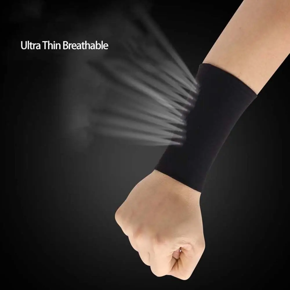 Color Cooling Sleeves For Men Women Elastic Wrist Cover Sports Wristband Sunscreen Wrist Ice Silk Sleeves Cycling Arm Sleeves