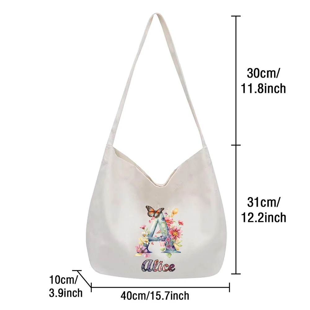 Personalized Customized Ladies Casual Joker New Fashion Simple Shoulder Bag Large Canvas Bag