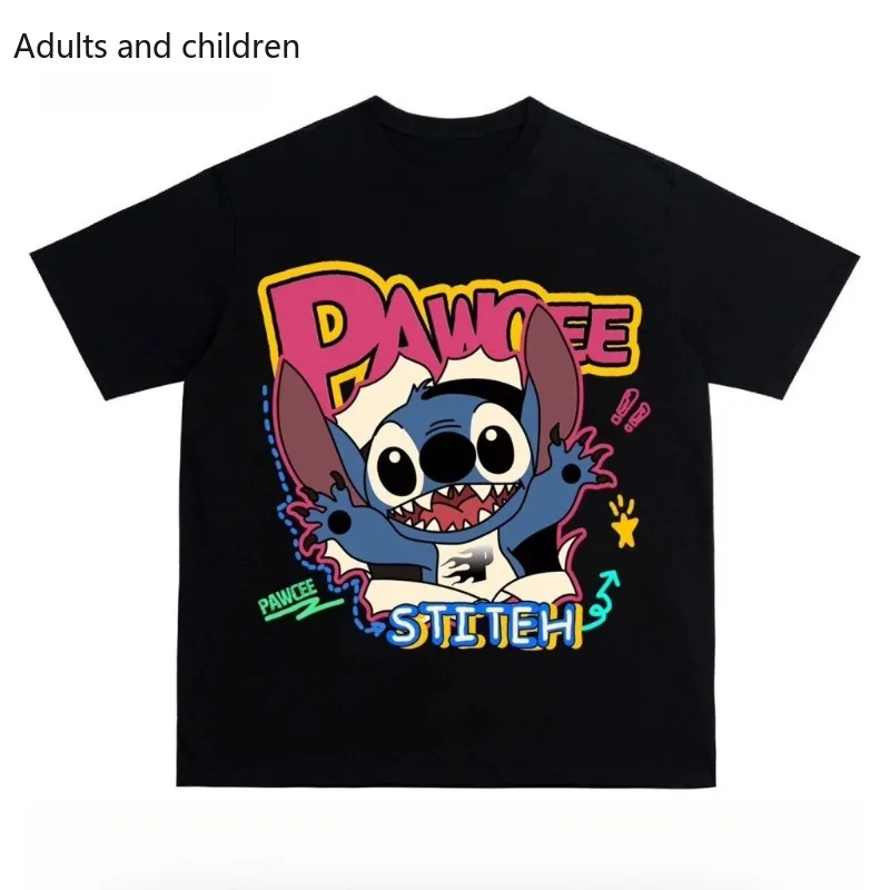 

Американская модная брендовая хлопковая летняя футболка с короткими рукавами и принтом Disney для мужчин и женщин, повседневный уличный свободный топ