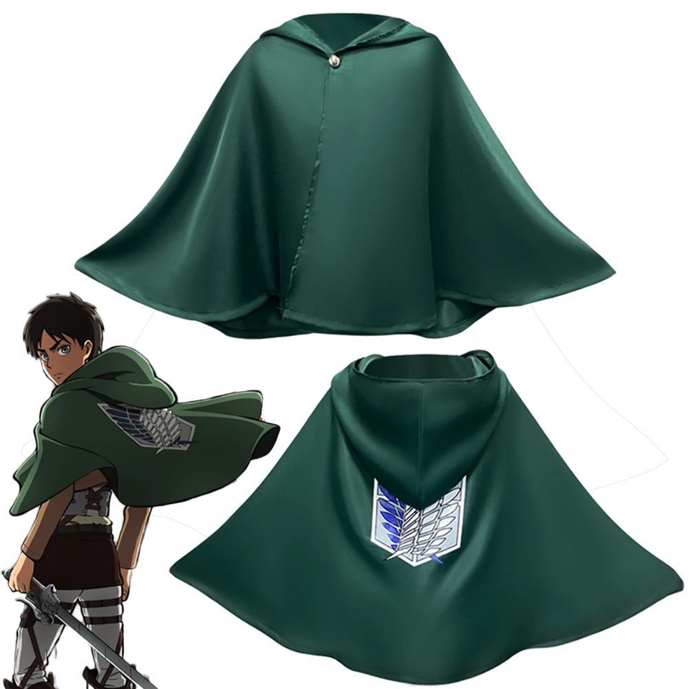 Eren Jager Cosplay Fantasy Cloak Survey Corps Cape Anime Attack On Cosplay Titan Costume Disguise Women Men Roleplay Outfits