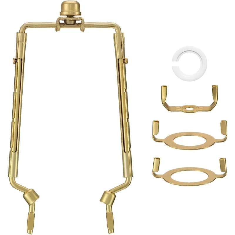 

Lamp Shade Holder Set 7, 8, 9, 10 inch adjustable Lamp Harp Liftable Shade Holder for Table and Floor Lamps with 3/8 Standard Sa