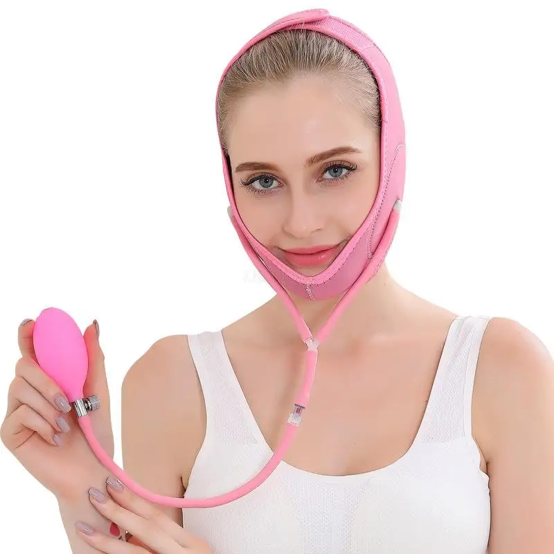 V-Line Cheek Chin Slimming Belt Face Massager Inflatable Air Press Facial Slimming Band Shaper Skin Care Thining Firming Bandage