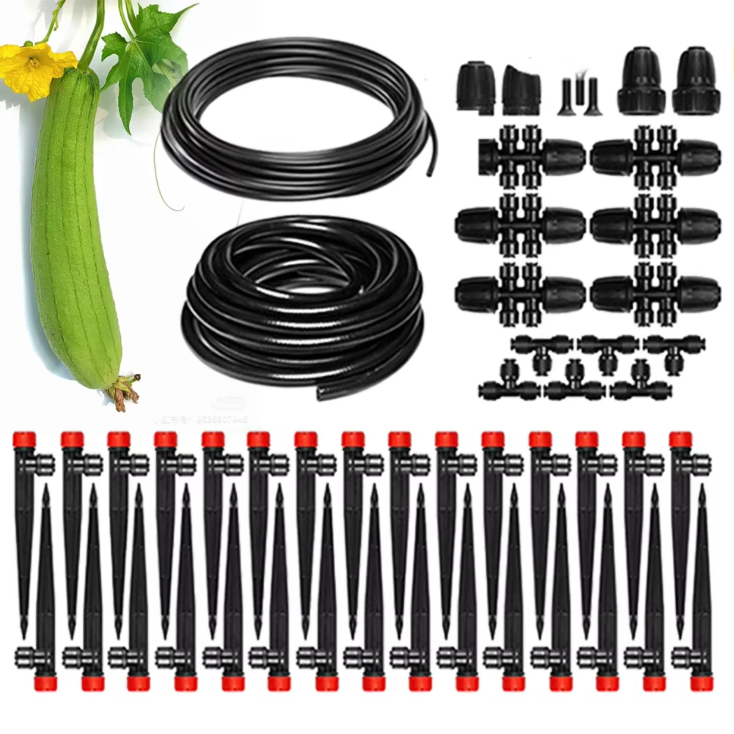 

Automatic Irrigation Equipment Adjustable Greenhouse Micro Drip Irrigation Kit 10M+15M Farmland Flower Vegetable Greenhouse