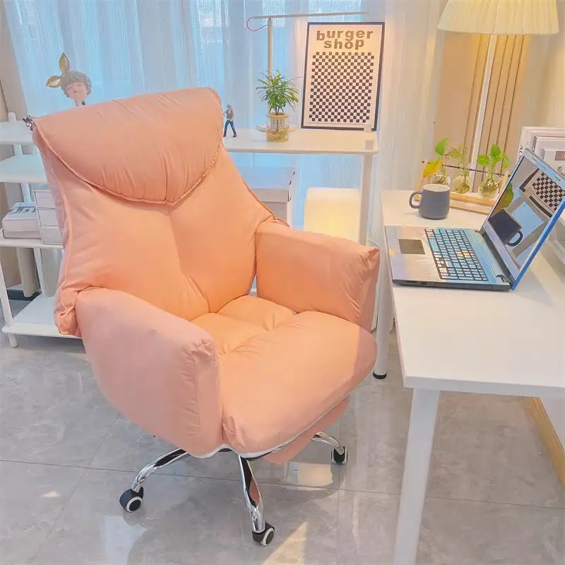 

Bedroom Girls' Computer Chair Lazy Sofa Office Chair Gaming Comfortable Long Sitting Reclining Chair Anchor Live Chair Sofa Bed