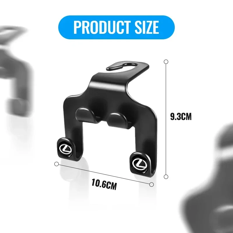 مسند ظهر لمقعد السيارة مخفي متعدد الوظائف هوك شماعات التخزين المنظم لكزس GX460 CT200H ES Fsport GS GX IS LS LX NX RX UX