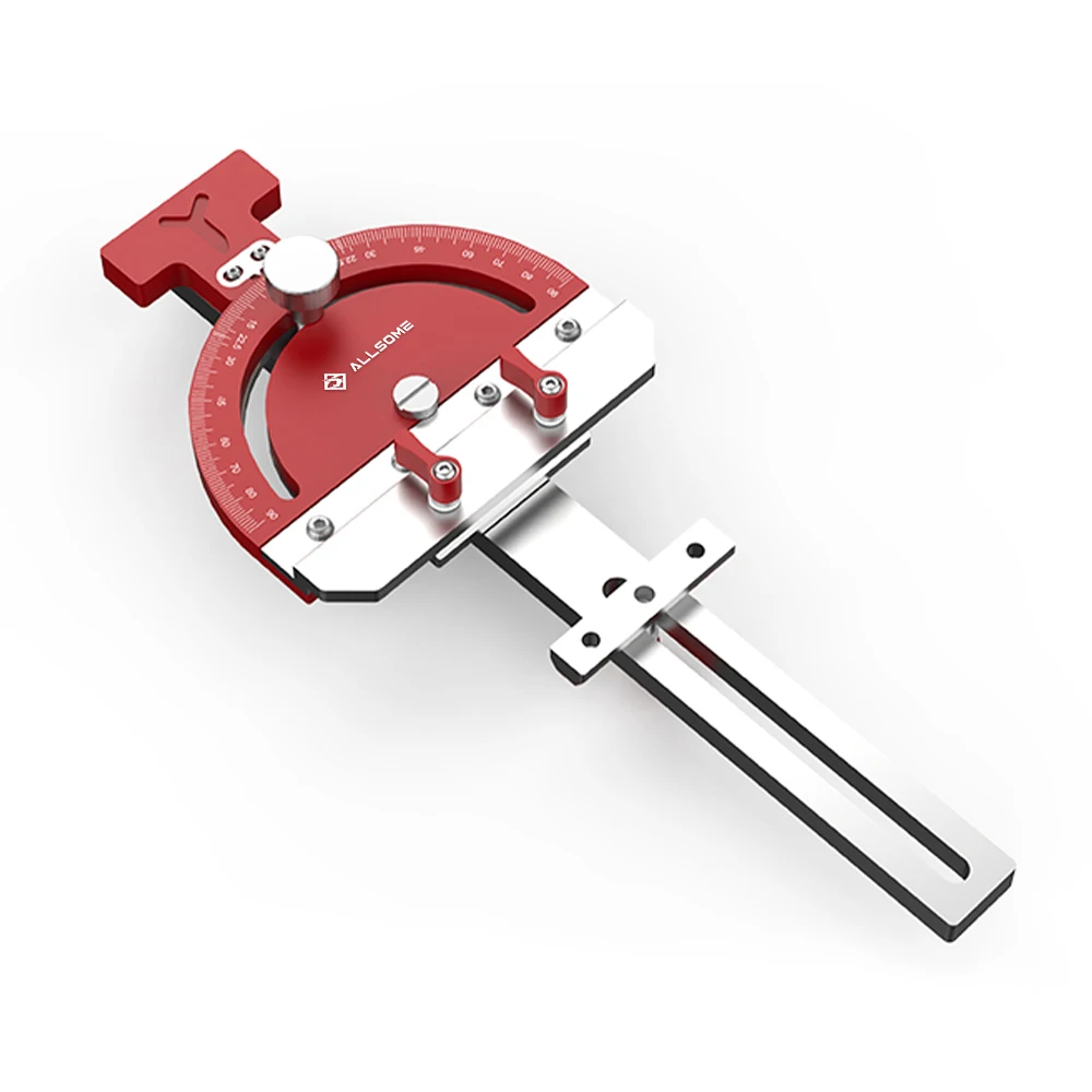 

Allsome Adjustable Multi-angle Track Saw Guide Square Right Angle Guide Angle Stop For Makita Festool Dewalt Guide Rail