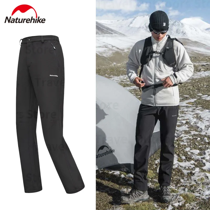 

Naturehike Outdoor Trousers Waterproof Windproof Pants Sport Breathable Fleece Lining Warmth Camping Climbing Hiking Lightweight