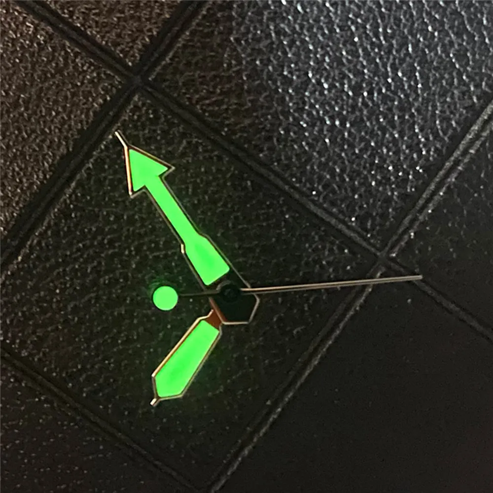 NEW Watch Hands Green Luminous Arrow Pointers Silver/Black for NH35/NH36/4R/7S Movement NH35 Hands 8.5mm 12mm 12.5mm