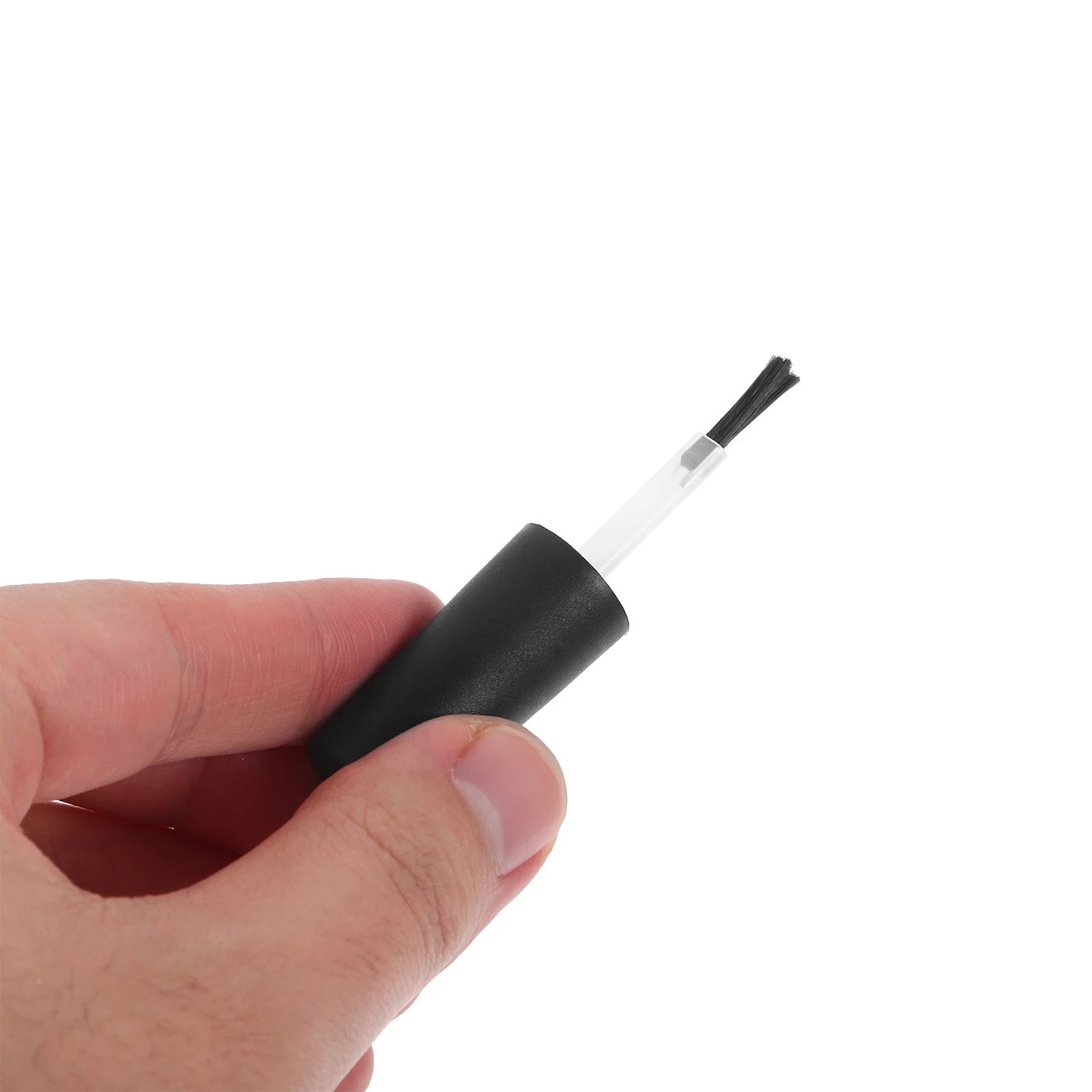 

20 pcs Nail Polish Brushes Replacement Black Caps Artificial Fiber for Gel Liquid Empty Bottles Practical Design