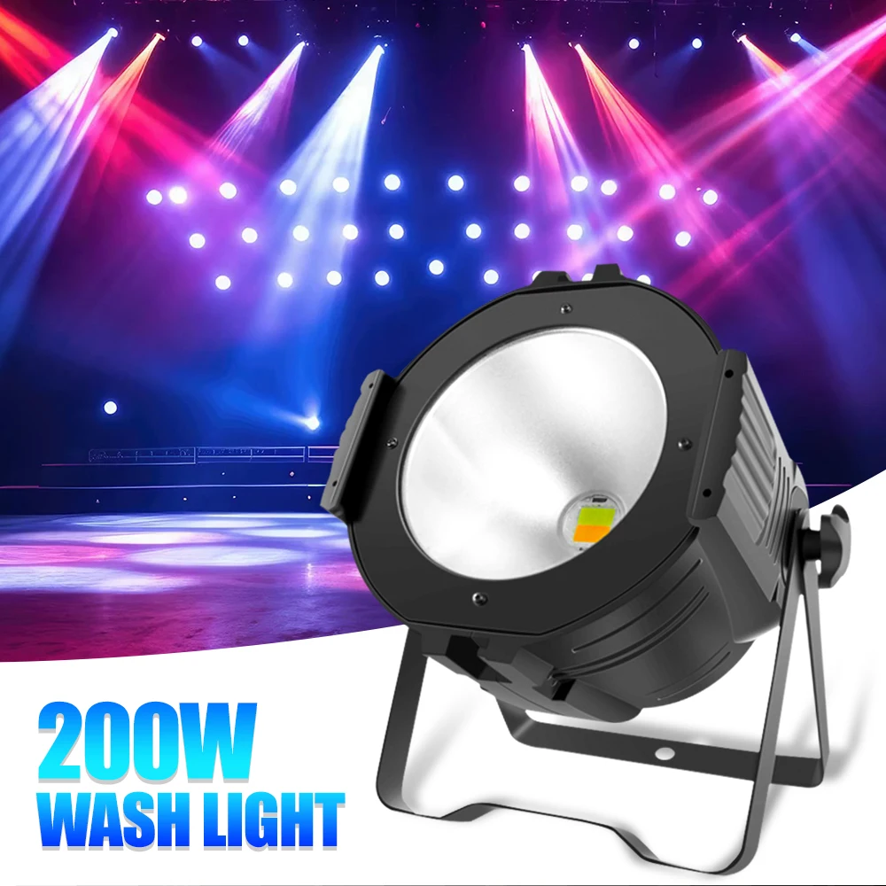 

LED 100W/150W/200W COB Par Lamp DMX 512 Control Three Color RGB Light Show Suitable for DJ Family Parties Concerts Celebrations