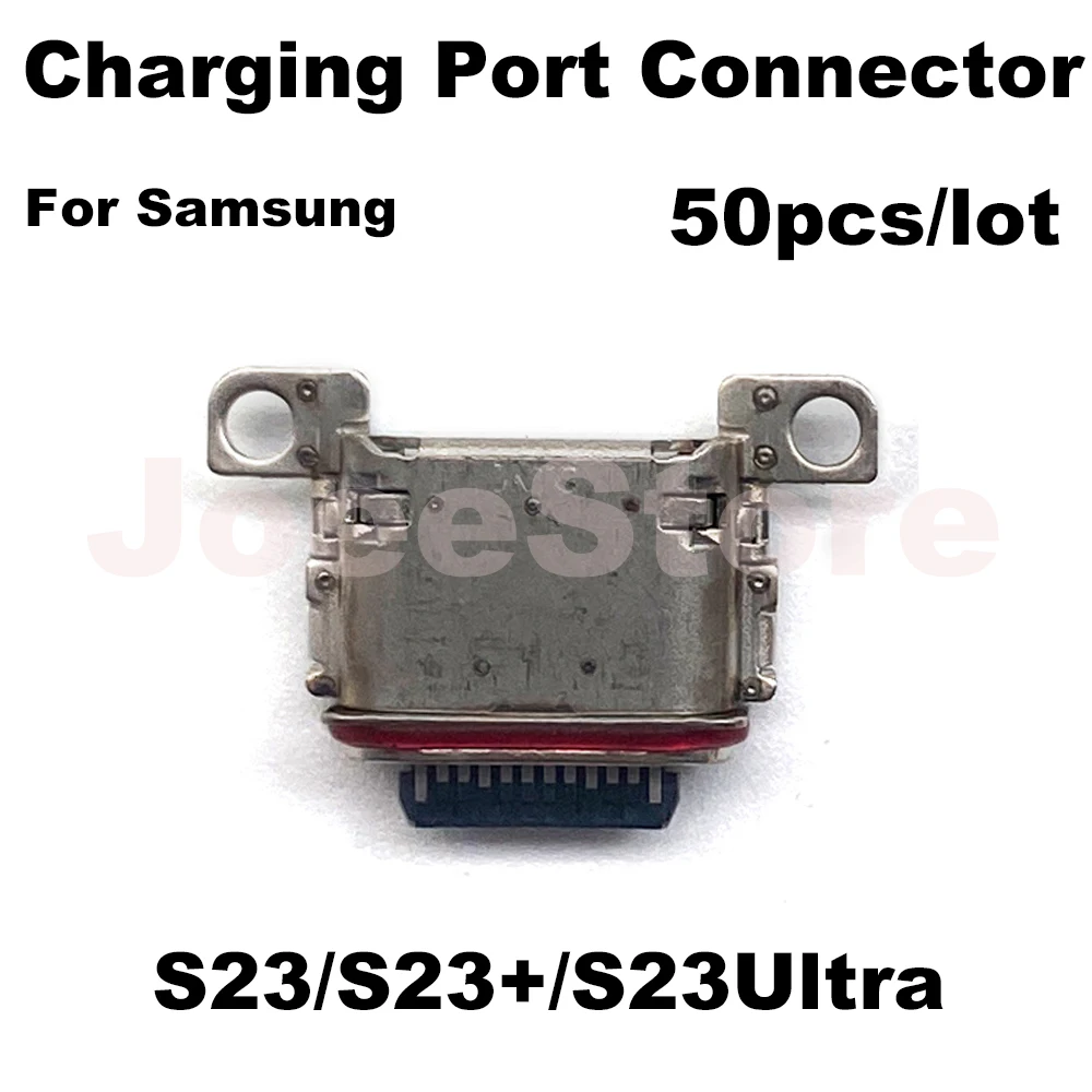 50pcs USB Charging Port Jack Dock Connector For Samsung S23 S22 S10 S20 S21 Ultra S8 S9 Plus Type-C Charger Plug Dock Socket