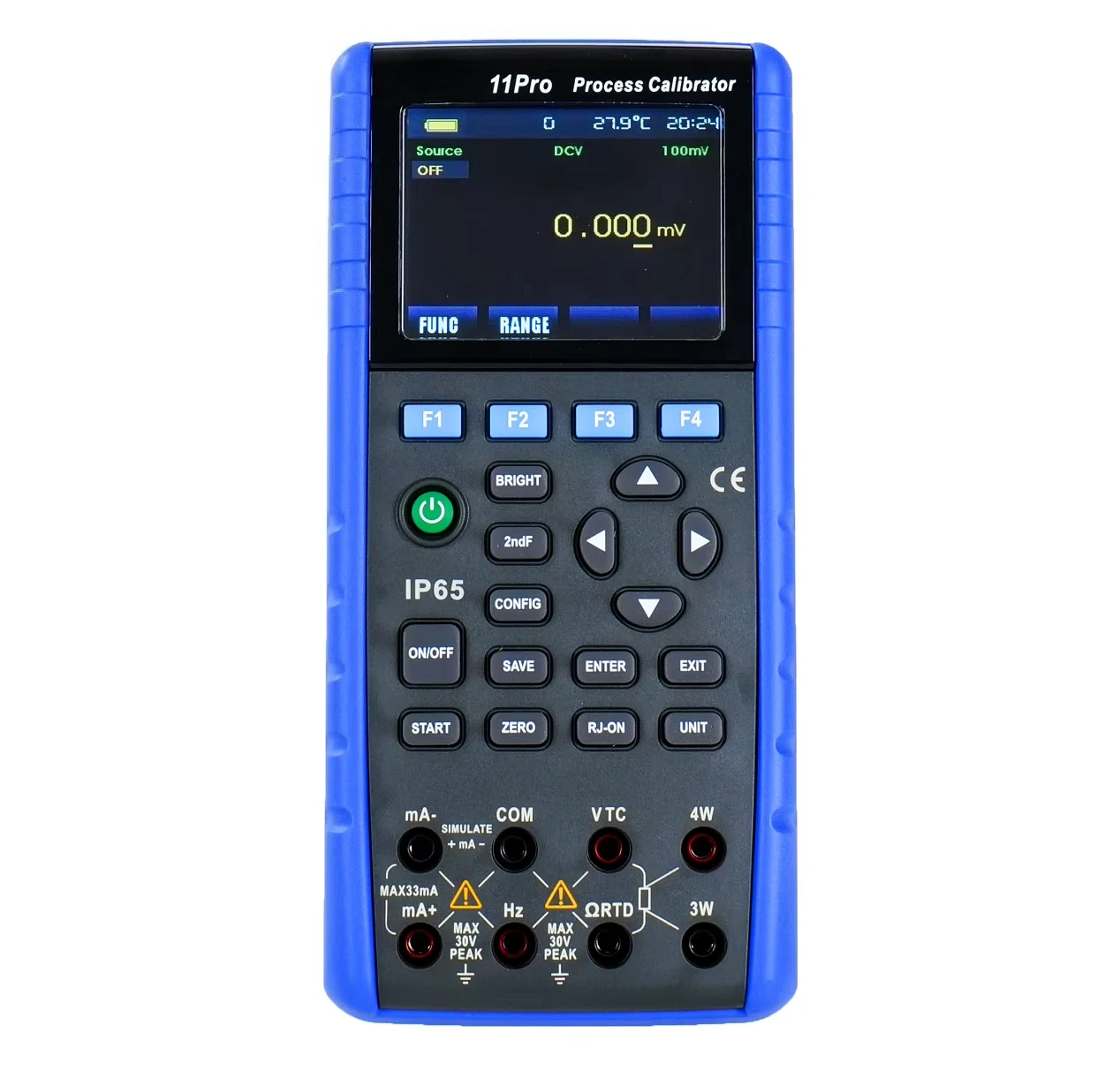 11Pro Process Calibrator 3.2-inch TFT display Basic accuracy 0.01% Manual and automatic thermocouple Calibrator