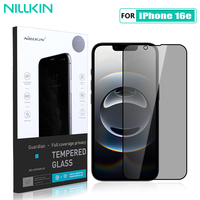 NILLKIN Tempered Glass For iPhone 16e Screen Protector Dust-proof Anti-Peeping  Anti-Explosion 2.5D Glass Film for iPhone 16e