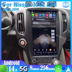 Android15 For Nissan 370Z Z34 2008-2019 Car Radio Automotive Multimedia Tesla Screen Carplay Auto Bluetooth GPS WIFI 4G Stereo