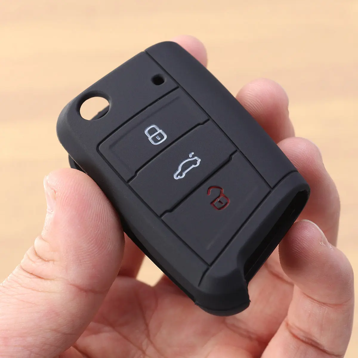 

Silicone Key Case Cover Black for Series Car Keys Protective Cushioning Shockproof Car Key Container Holder Organizer Pocket