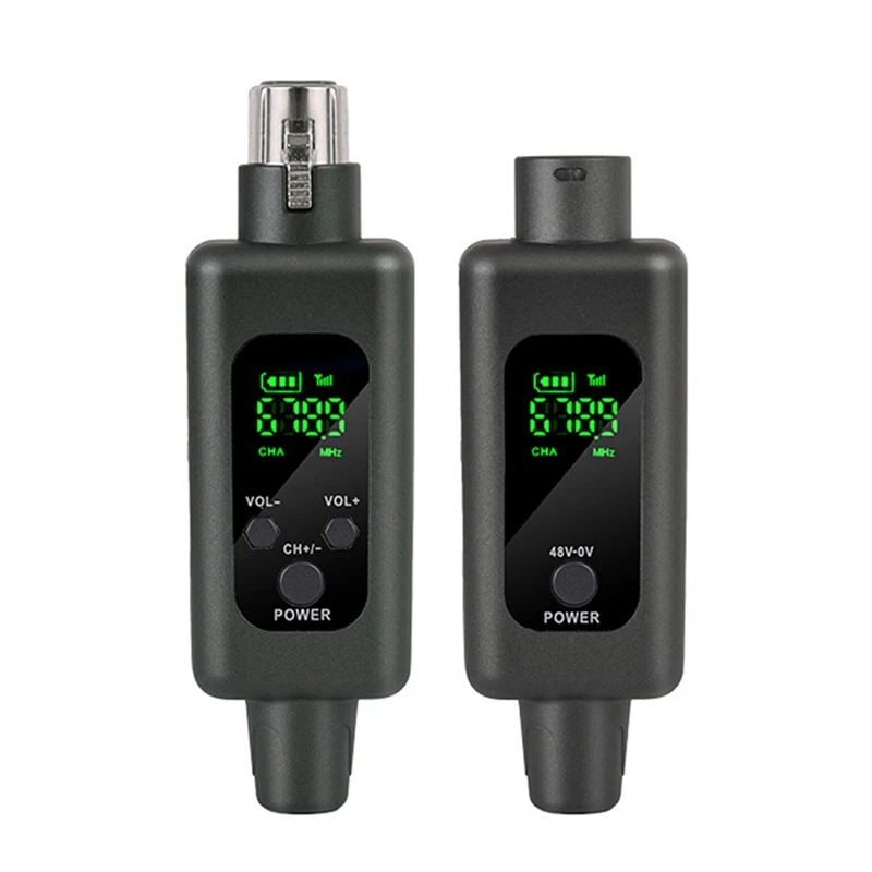 نظام الميكروفون اللاسلكي 2.4G نظام الميكروفون اللاسلكي XLR محول الميكروفون محول UHF الارسال التلقائي
