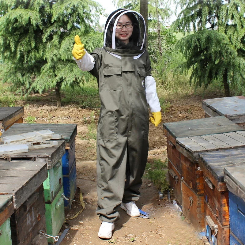 1set Full set of one piece breathable bee keeping clothes,  protective clothing, keeping sp, beekeeper ventilation