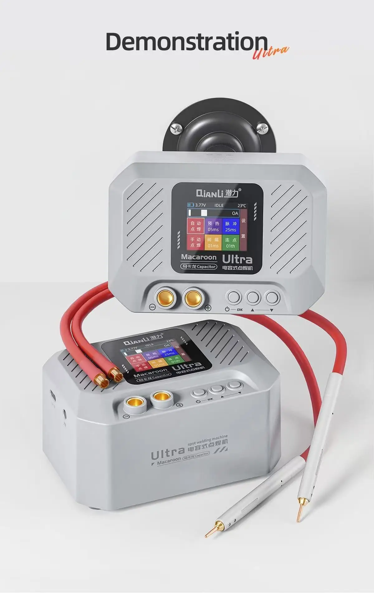 Qi'anli pequena máquina de solda de alta potência ultra farad capacitor portátil móvel máquina de solda a ponto ferramenta de manutenção