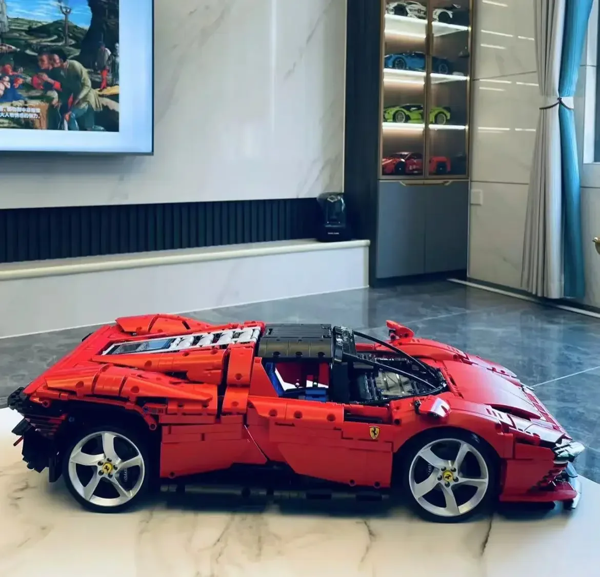 

In Shock NEW SP3 42143 Supercar техническая модель Daytona, строительный блок, спортивная машина, игрушки для мальчиков и девочек, подарок на день рождения