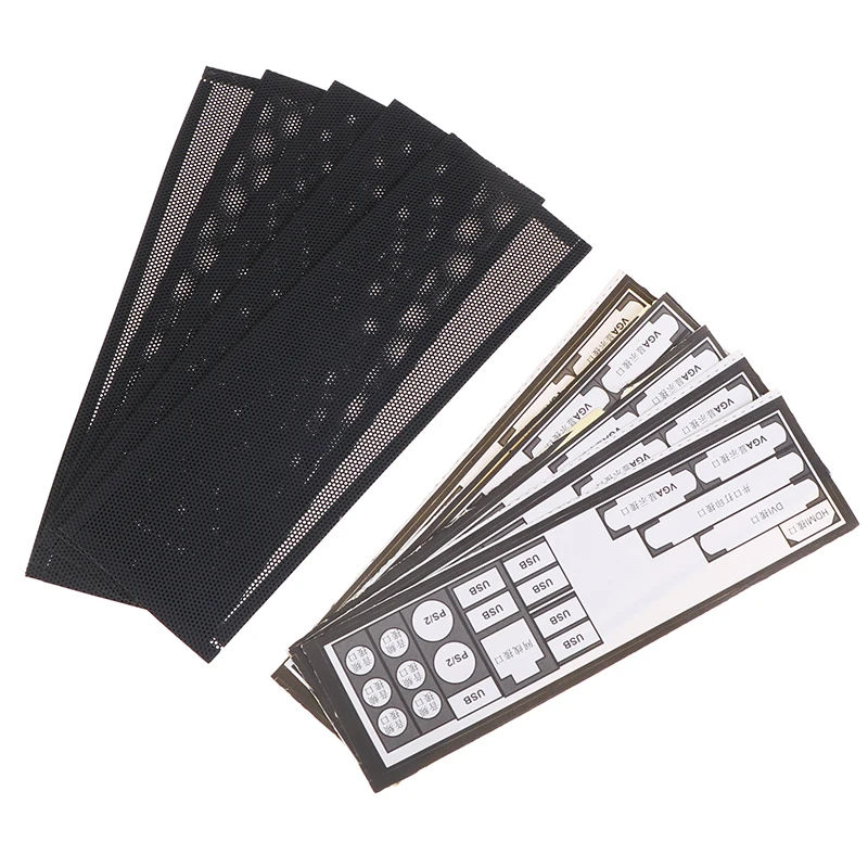 5PCS PVC Dust Filter Universal DIY Shield Back Plate For Computer Chassis I/O