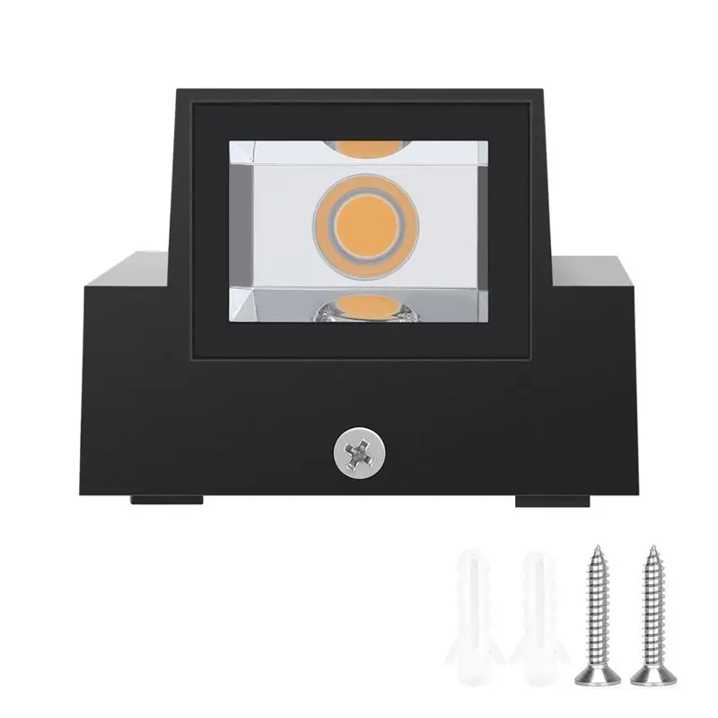 

Современный минималистичный креативный уличный водонепроницаемый настенный светильник BAAJ-3W, светодиодный светильник для сада, дверей, балкона