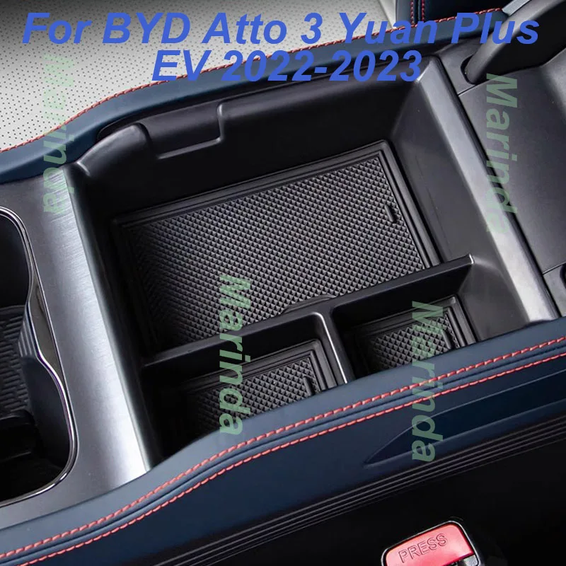 

For BYD Yuan Plus Atto 3 EV 2022-2023 Car Center Console Armrest Box Compartment Interlayer Storage Box Interior Accessories