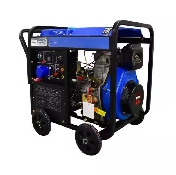 Small Open Frame Air Cooling 3-15kw Industrial Generator with Wheels 50Hz Auto Start 1800 RPM
