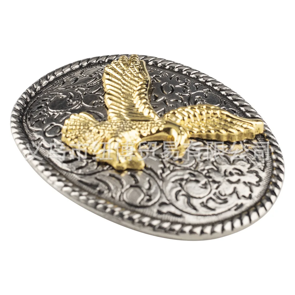 Golden Eagle Belt Buckle Exquisite Relief Craftsmanship and Retro Patterns