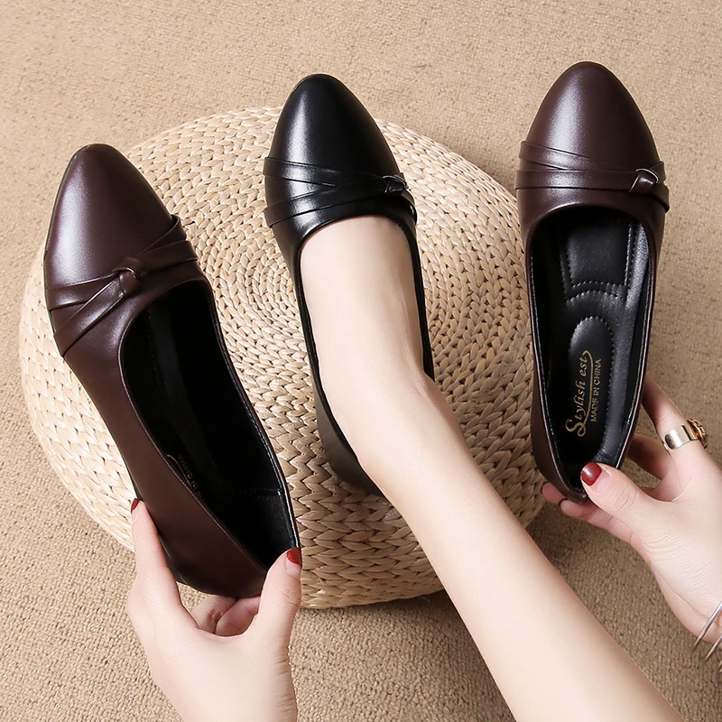 Women Shoes Casual Shoe Flats Pointed Toe Women's Shoes Moccasins Ballet Flats Flat Shoes Ballerina Loafers Size36-41