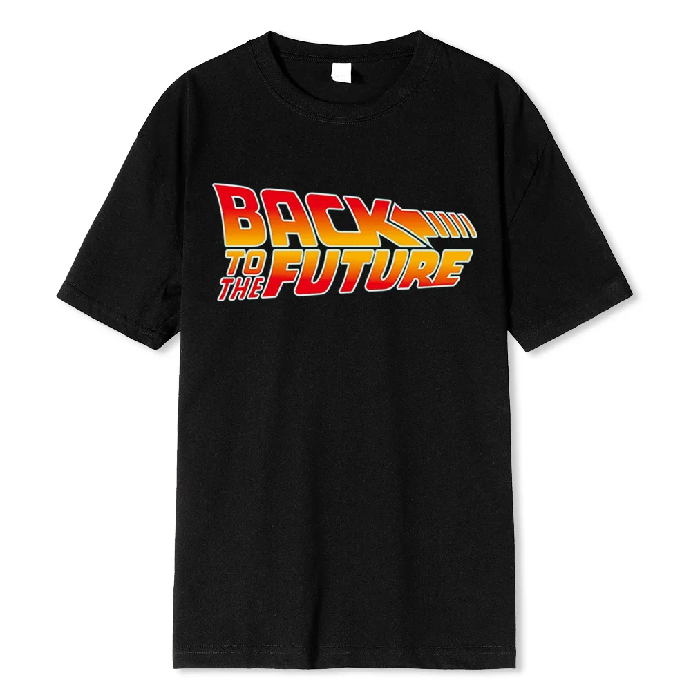 

Back To The Future Tshirt Cotton T Shirt For Men Summer Short Sleeve Shirts Movie Hip Hop Tee Tops Streetwear T-shirts XXXLCX