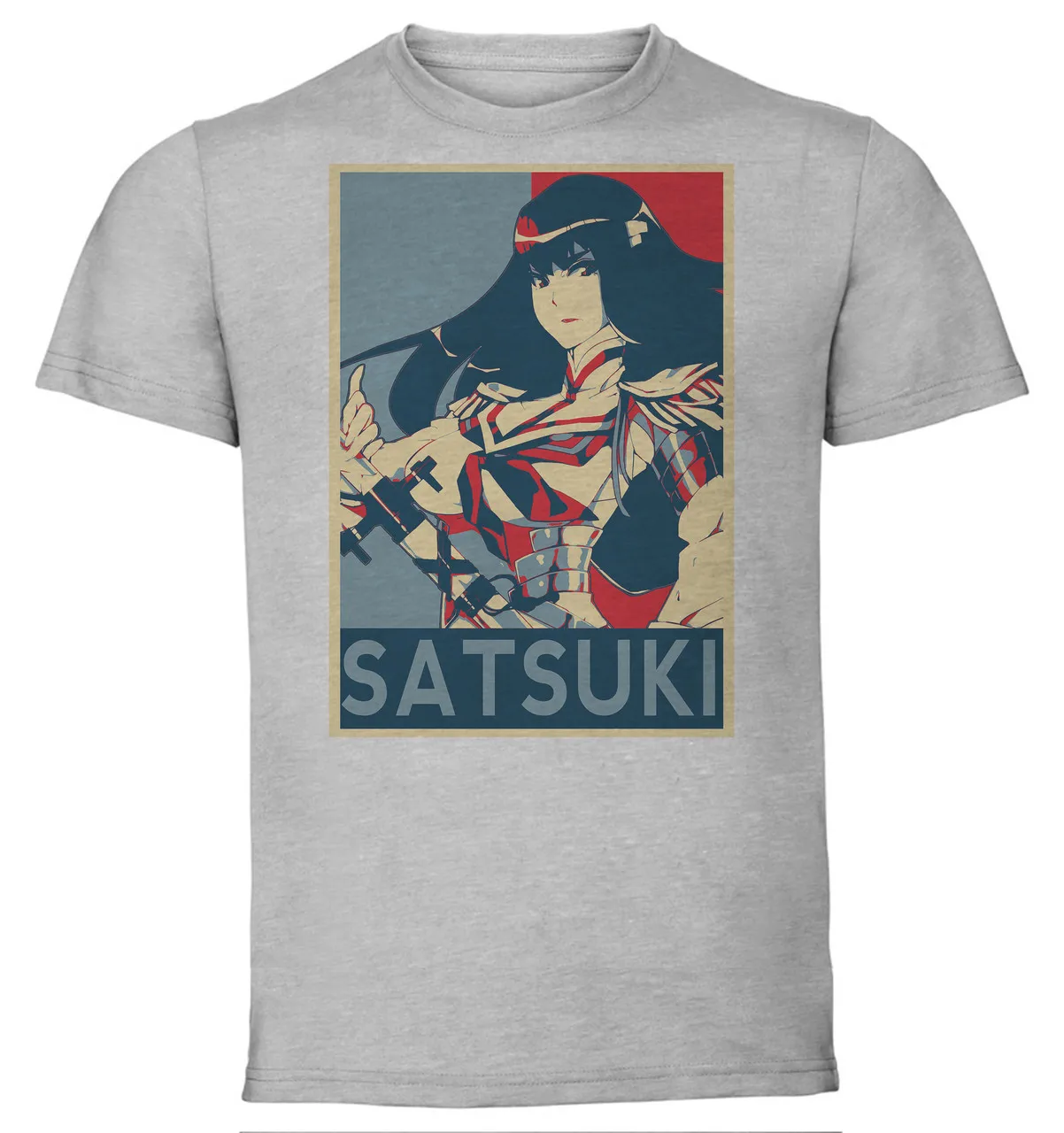 

Футболка унисекс серая пропагандистская Kill la Kill Satsuki вариант
