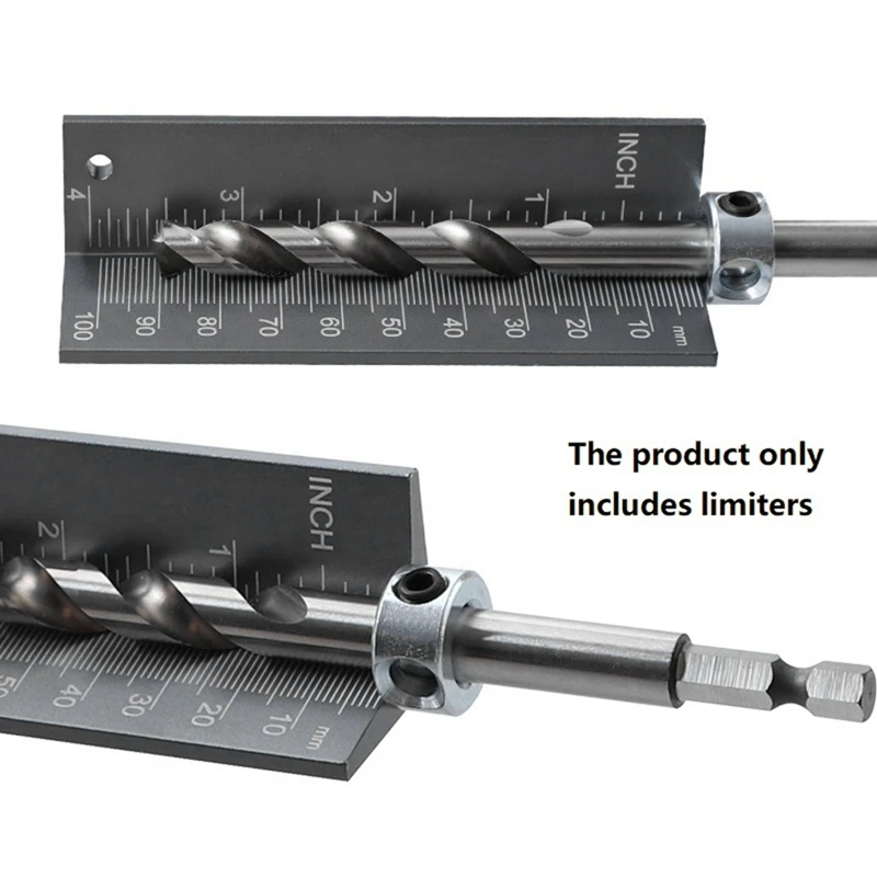 Bit Limit Ring Locator Aluminum Alloy Imperial Saw Blade Height Measuring Ruler With Magnetic Woodworking Auxiliary Tool