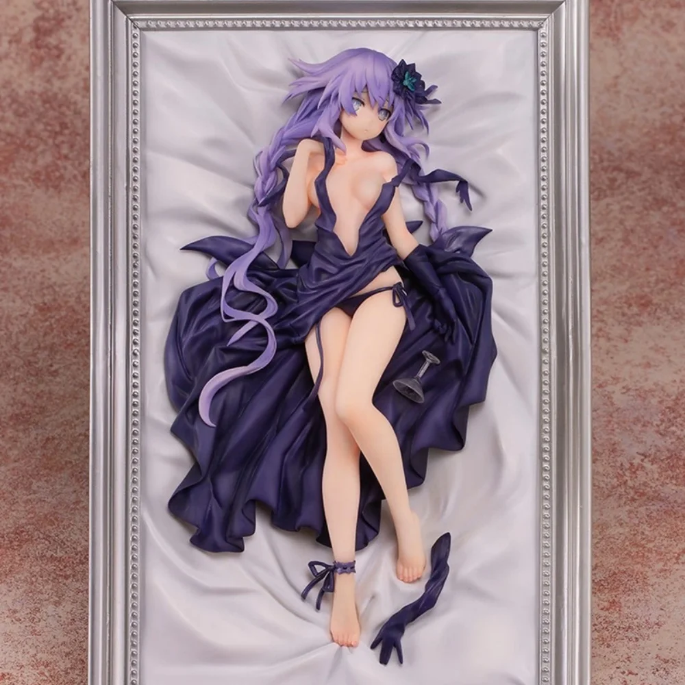 

Anime Hyperdimension Neptunia Purple Heart PVC Action Figure Collectible Model Doll Toy 28CM