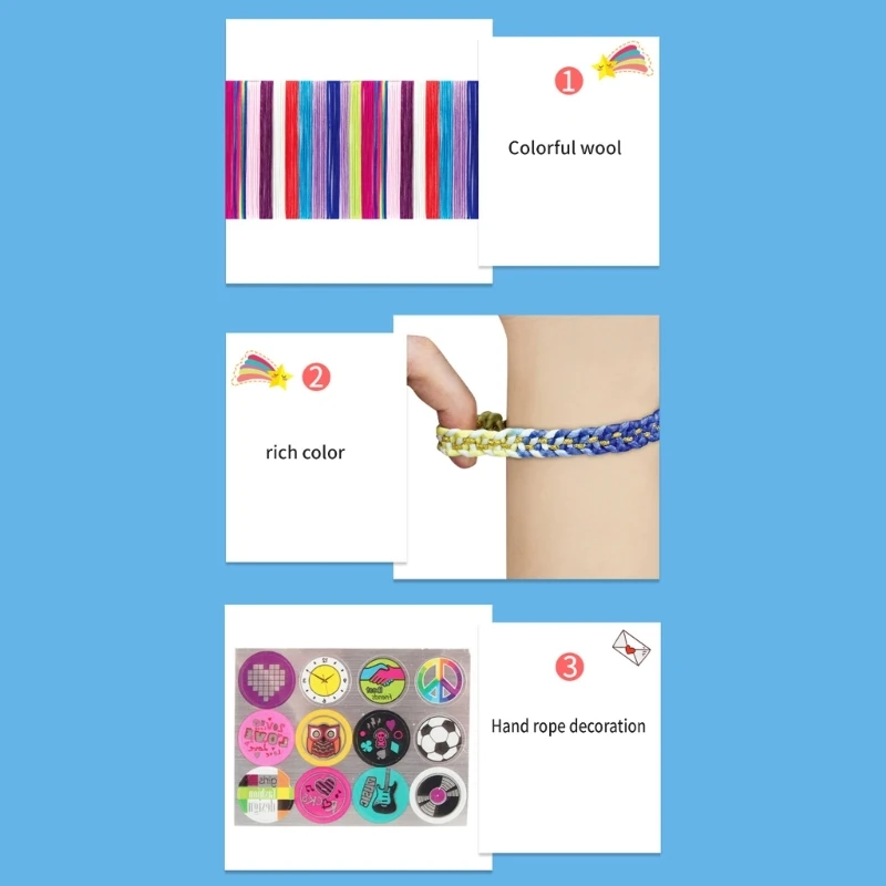 Fun and Educational Bracelet Weaving Set All Ages Craft Fun With DIY Friendship Bracelet Weaving Set with Multiple Color