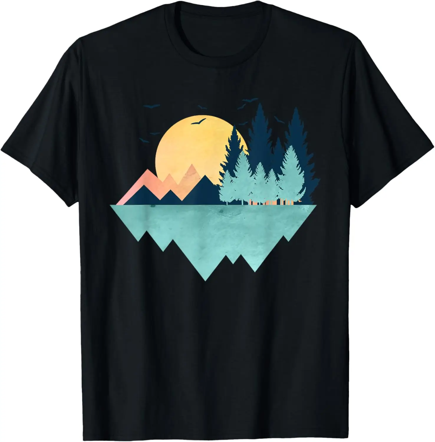 

Fashion style - Funny Geometric Mountain Abstract Geometry Outdoor Gifts T-Shirt