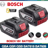 Bosch 18V 6.0Ah, professional lithium battery, Bosch BAT609 BAT609G BAT618 BAT618G rechargeable power tool battery