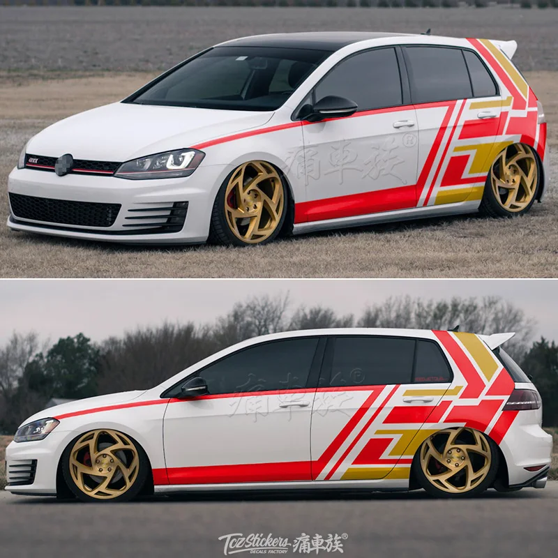 New custom car stickersFOR Volkswagen VW Golf 6 Golf 7 Golf 8 POLO Body Exterior Decoration Personalized Custom Vinyl Car Decal