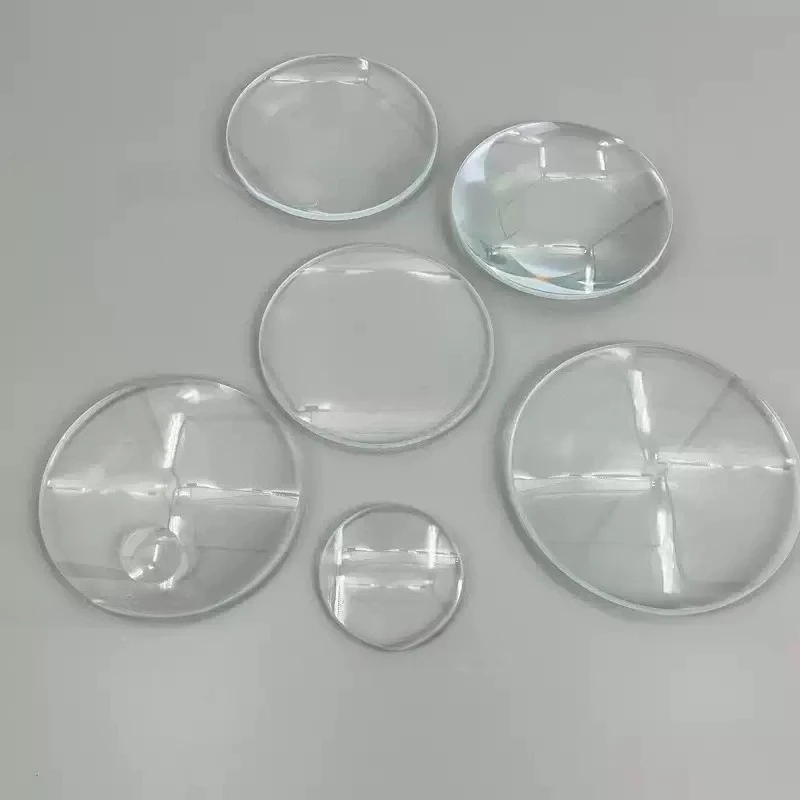 18-250mm HD Optical Plano Convex Round Single Convex Glass Lens Large Diameter Magnifying Lens For Magnifier Assembly view 3