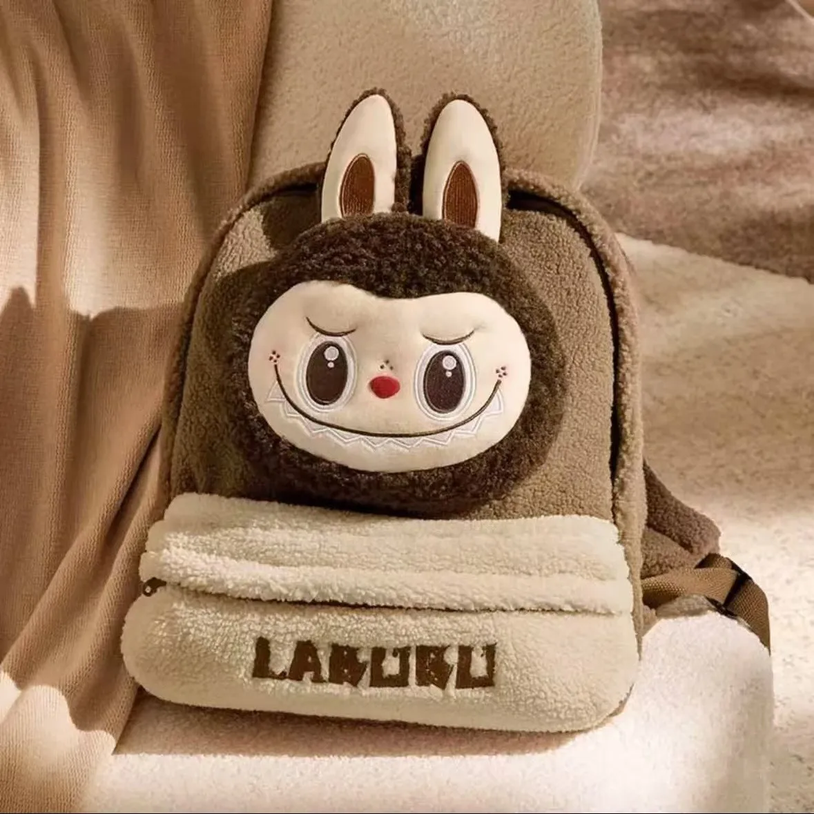 

New LABUBU Children's Shoulder Bag Plush Kindergarten Schoolbag Ladies Cute Backpacks