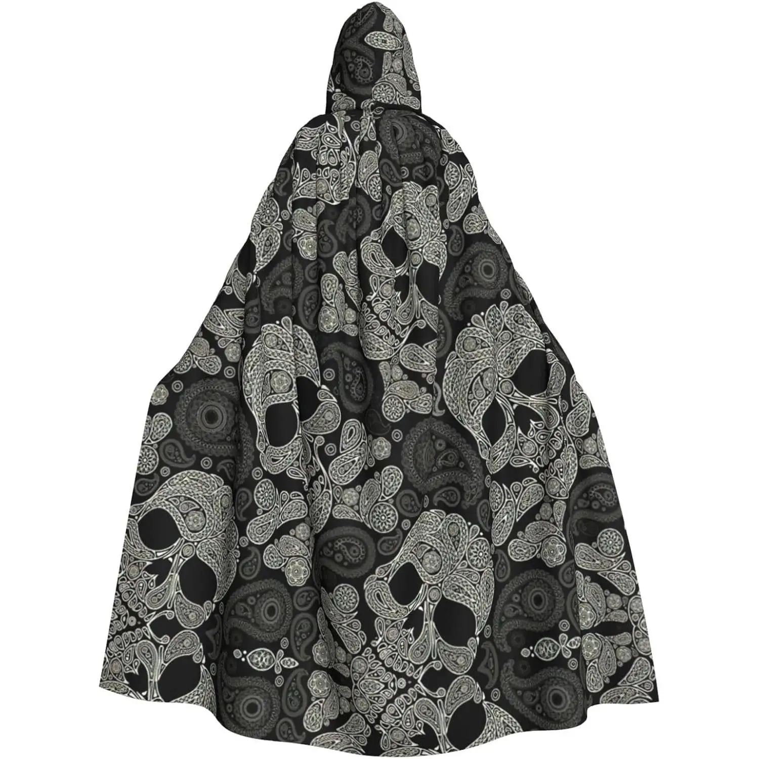 

Skull Print Hooded Cloak Halloween Hooded Cloak Halloween Christmas Cosplay Costume Men Women Christmas Hoodies Cape Cosplay